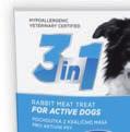 3in1 pochoutka Dog Active králičí 100 g Funkční pochoutka - doplňkové krmivo pro psy.