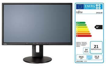 Datasheet FUJITSU Monitor B22-8 TS Pro Výkonný širokoúhlý monitor s úhlopříčkou 21,5 (54,6 cm) Monitor FUJITSU B22-8 TS Pro má rozlišení Full HD a široké pozorovací úhly 178 /178.