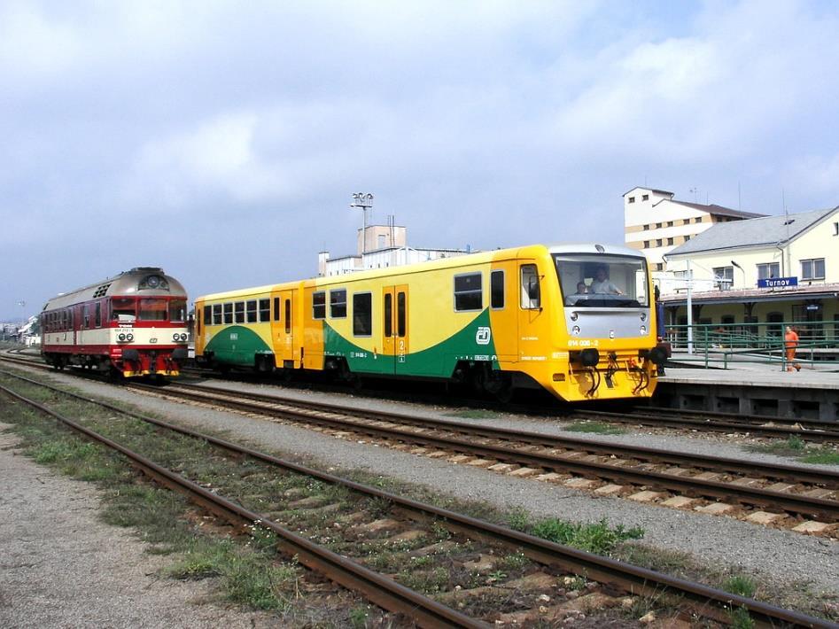 Řazení vlaků v současnosti Vzhledem k absenci elektrického vedení není umožněno nasazení vozidel elektrické trakce.