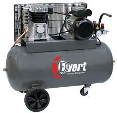 MOBILNÍ PÍSTOVÝ KOMPRESOR 100 L Kapacita 332 l/min, pracovní tlak 10 bar, výkon motoru 2,2