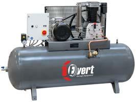 PÍSTOVÝ KOMPRESOR 500 L Kapacita 900 l/min, pracovní tlak 10 bar, výkon motoru 5,5 kw,