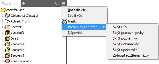 Kliknutím na tlačítko X odeberte panel. Každou kartu je možné přesunout a ukotvit.