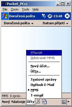 Nastavení e-mail klienta pro připojení přes GPRS E-mail klient je aplikace