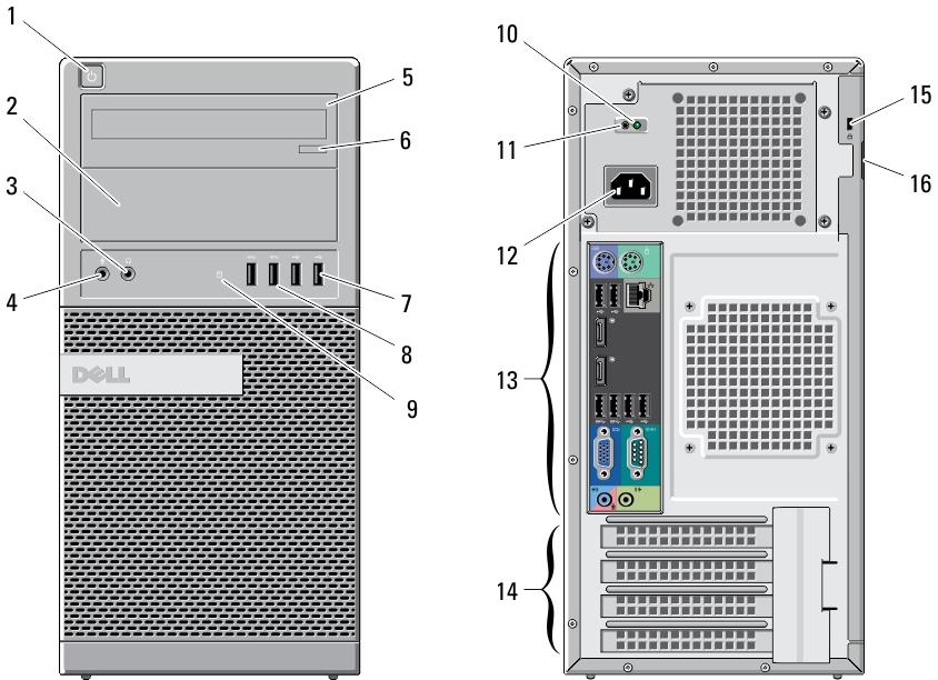 Dell OptiPlex 7010 Informace o instalaci a funkcích O varováních VAROVÁNÍ: VAROVÁNÍ upozorňuje na možné poškození majetku a riziko úrazu nebo