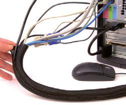 Na rozdíl od pevných kabelových kanálů neovlivňuje flexibilitu kabelového svazku.