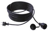 Plochý kabel cca 3,6 x 5,6 mm 211.174 1,8 m Černá 211.