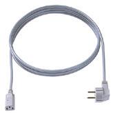 INSTALLATION PŘÍVODNÍ KABELY PVC přístrojový přívodní kabel, 10 A / 250 V~, 70 C Strana 1: Ochranný kontakt úhlová vidlice se zdvojeným ochranným kontaktem,