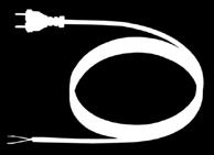 174 2,0 m Černá PVC univerzální přívodní kabel, 10 A / 250 V~ Strana 1: Úhlová vidlice se zdvojeným ochranným kontaktem, lisovaná