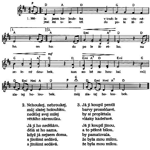 Má živější tempo, je zapsána ve dvoudobém taktu, převažuje v ní polkový rytmus. Polka je ryze český tanec. Vznikla ve východních Čechách v okolí Hradce Králové ve 30. letech 19. století.
