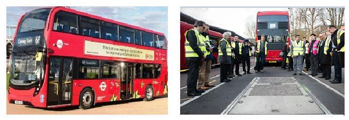 Also in London on line 69 are tested 4 double-deckers Alexander Dennis Enviro 400H [19].