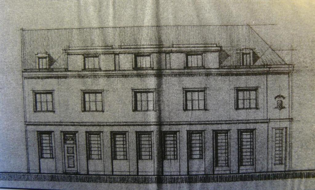 23. Nerealizovaný návrh budovy Městské spořitelny, František Kolář Jan Rubý,