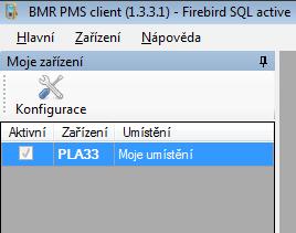 V tomto momentě se také vytváří tabulky v SQL serveru pro zadané přístroje. Akce může chvíli trvat. 5.