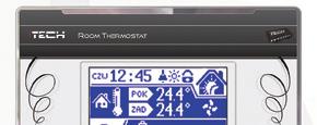 CS-298 CS-280 POKOJOVÝ TERMOSTAT S RS KOMUNIKACÍ Funkce: regulace pokojové teploty, nastavení teploty kotle ÚT, nastavení teploty TUV, nastaveni