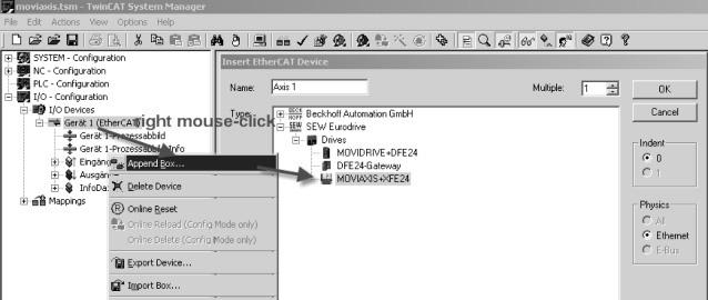 6 Chování při provozu v systému EtherCAT Řízení pohonového měniče MOVIDRIVE MDX61B 6 Chování při provozu v systému EtherCAT V této kapitole je popsán princip chování pohonového měniče v systému