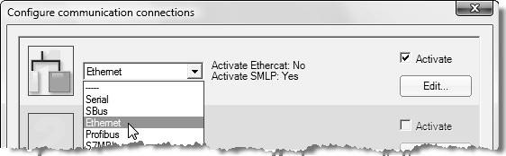 7 Provoz systému MOVITOOLS MotionStudio přes EtherCAT Komunikace přes EtherCAT 7.4.