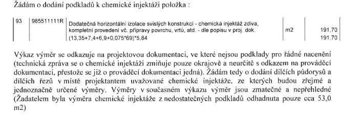 Odpověď na dotaz č. 11: Projekt nemůže určit konkrétní výrobek, neboť se jedná o veřejnou zakázku.