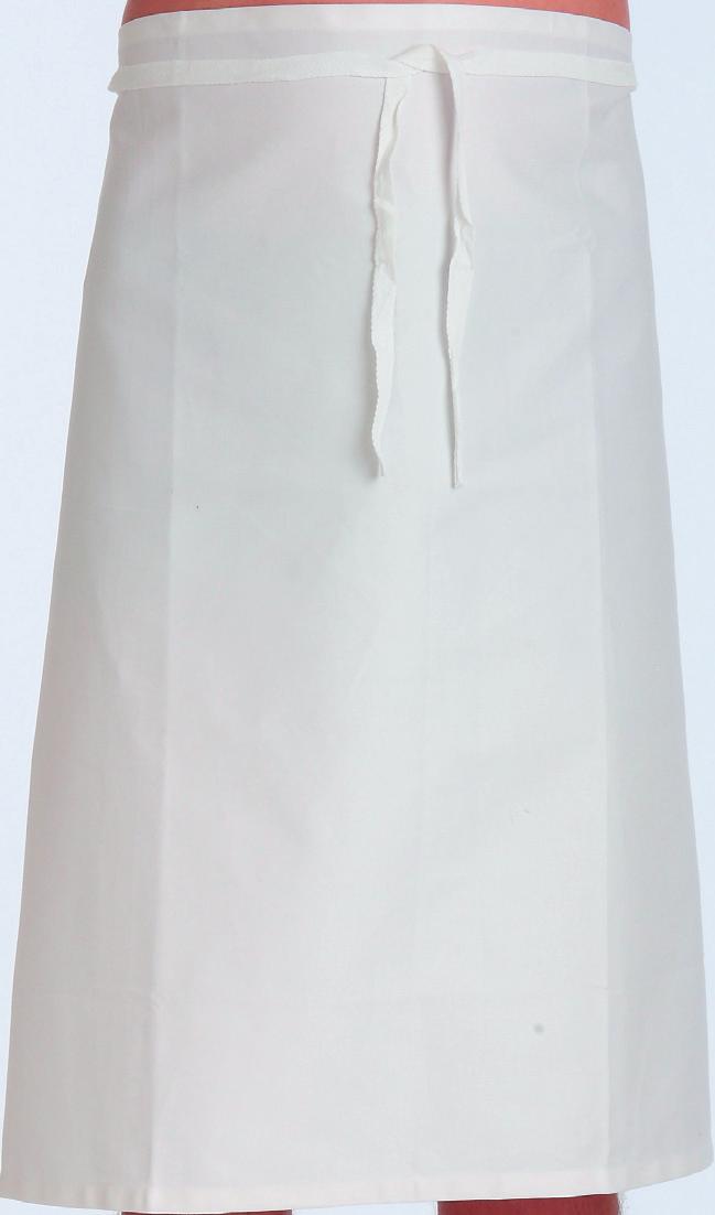 bavlna, 245 g/m2, velikost UNI White apron, 100% cotton,