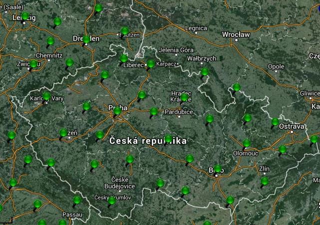 Trimble VRS Now je aktivní také na území dalších evropských států, například: Velká Británie, Německo, Irsko, Estonsko.