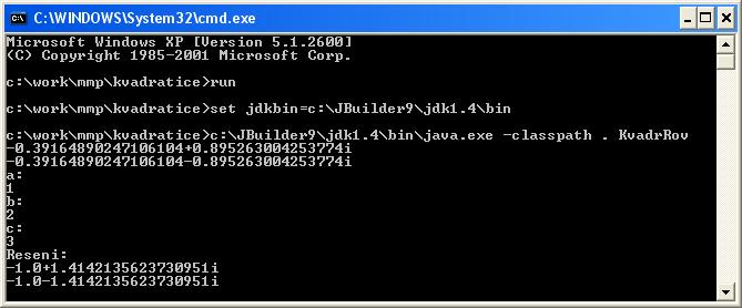 10 sol.solve(); sol.read(); System.out.println("Reseni:"); sol.solve(); Jak to sestavíme a spustíme pod Sun JDK (Java Development Kit)? JDK je obdobou.