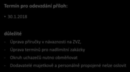 Výběrové řízení Termín pro odevzdání příloh: 30.1.