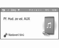 34 Externí zařízení Poslech rádia Přídavné zařízení Aktivace funkce AUX Pokud není zařízení připojeno k informačnímu systému, připojte zařízení 3 31.