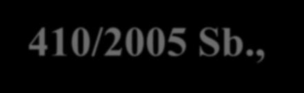 Vyhláška č. 410/2005 Sb., o hygienických požadavcích na prostory a provoz zařízení a provozoven pro výchovu a vzdělávání dětí a mladistvých, ve znění vyhlášky č. 343/2009 Sb.