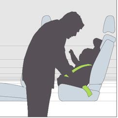 Když je vozidlo vybaveno předním(i) odpojitelným(i) airbagem(y) spolujezdce, odpojte jej(je) před montáží dětské sedačky zády ke