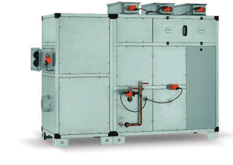 Odvlhčovací a větrací jednotky pro vnitřní bazény WPLE 2250 5200 Odvlhčovací a větrací systém s rekuperací tepla a tepelným čerpadlem vzduch vzduch.
