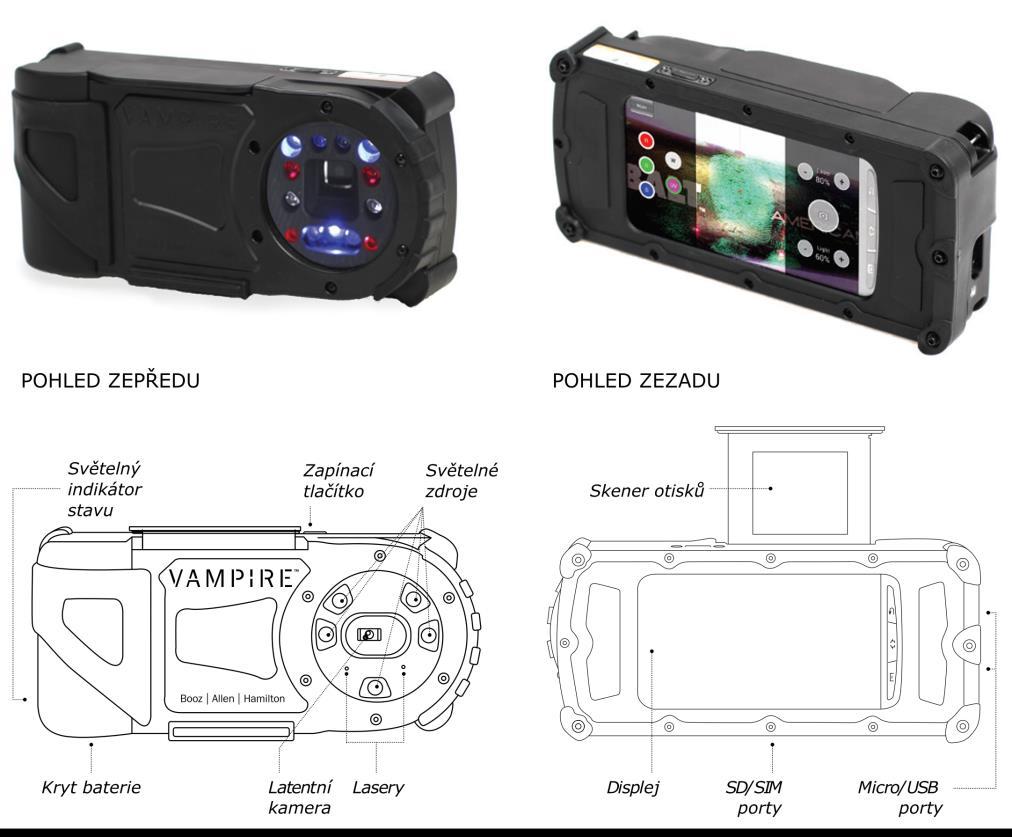 Obrázek 22: Zařízení VAMPIRE [13] 3.9 Zařízení KRIMESITE IMAGER Samotné zařízení (viz Obrázek 23 vlevo) je soustava čoček a UV filtru s nastavitelnou clonou.