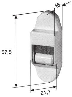 Horizontální kovové vodítko pro popruh 14
