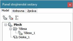 BricsCAD > Panel nástrojů Plechový díl Opravit plechový díl Zjednodušit Spojit Opravit Rozvinutý tvar Export do OSM Export do DXF Barevnost prvků Nástrojem opravíte plechový díl tak, aby všechny