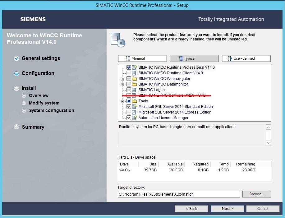 Novinky WinCC Professional V14 Instalace The SIMATIC NET (V13 SP2) není součástí WinCC Runtime Professional DVD a musí být instalován samostatně Basic Panel 2 nd Comfort Panel Runtime Advanced