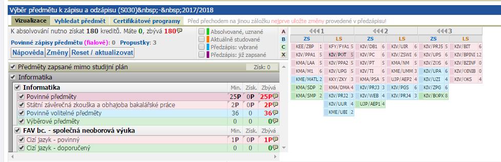 cz Obsah předmětu je dostupný také v Sylabu, který je zobrazen při výběru předmětu po kliknutí na jeho zkratku