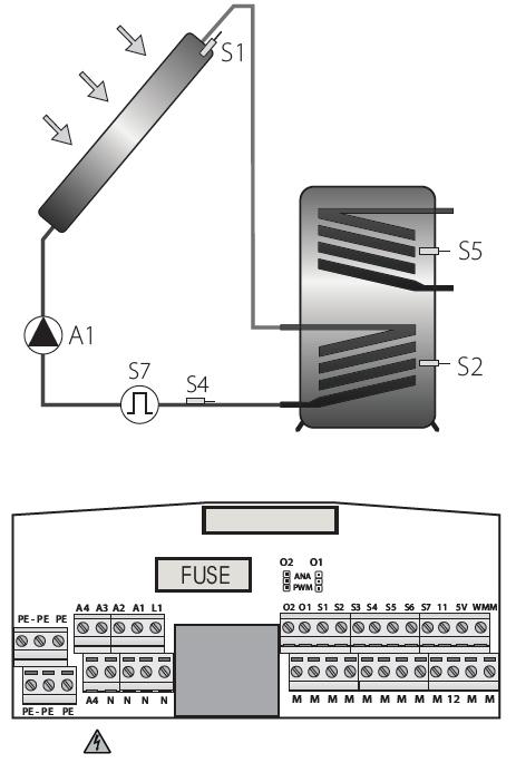 Volba typu čerpadla = Normální čerpadlo 23 V 1 = Čerpadlo s neinverzním PWM Alternativně: DC řízení 2 = Čerpadlo s inverzním PWM Alternativně: DC