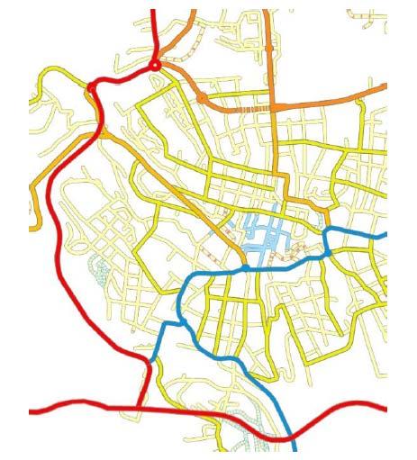 - 3 - Záměrem posuzované akce: Územní plán Jablonce nad Nisou je dopravně zatížené trasy přesunout z centra města do jeho okrajových částí na nově vybudované silniční tahy.