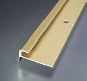 Easily bendable stair nosing with a minimum radius of 300 cm. Profile is used for the stair nosing with the floor surfaces of thickness 3 mm.