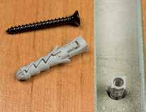 Drill holes into the floor for nylon plugs, drill diameter as per the used nylon plug, drilling depth as per the length of the nylon plug + 5 up