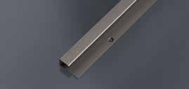 UKONČOVACÍ PROFILY Edge trims Ukončovací profil vrtaný 28x13 mm, tloušťka 9-10,2 mm Edge trim drilled 28x13 mm, thickness 9-10,2 mm NEW Ukončovací profil vrtaný
