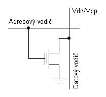 [7]. Jeden takovýto tranzistor (označovaný jako FAMOST) představuje paměťovou buňku EPROM (viz obrázek 5.13). Jeho řídící elektroda gate je připojena k adresovému vodiči [31].