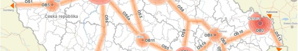 hodnotami a se specifickými problémy a koridory a plochy dopravní a technické infrastruktury.