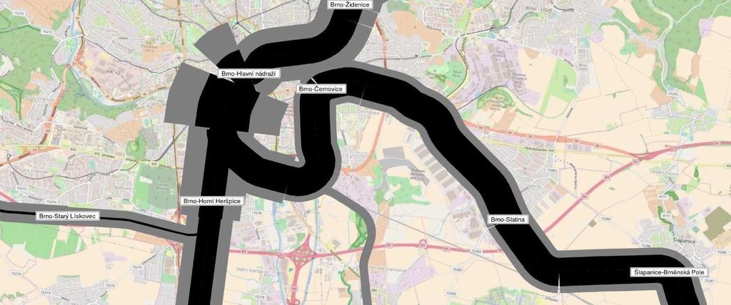 V nejzatížen jším úseku autobusových linek vedených po dálnici D1 jde o navýšení po tu cestujících tém na dvojnásobek hodnoty roku 2015.