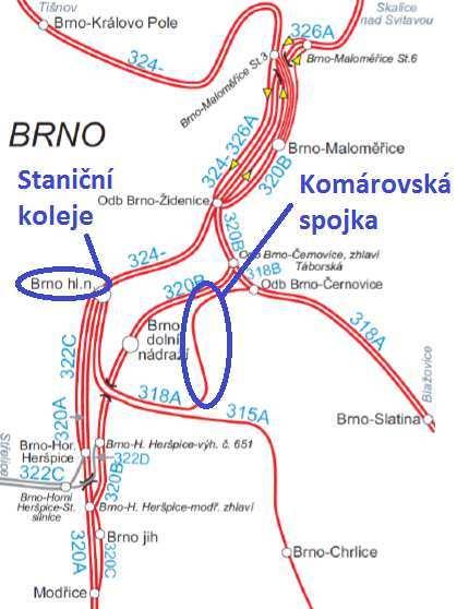 Kapacita železni ní infrastruktury Obrázek 46 - Kapacitn omezující místa ŽUB Kapacita pro nákladní dopravu Požadavky na kapacitu dopravní infrastruktury jsou vyvolávány p epravní poptávkou a