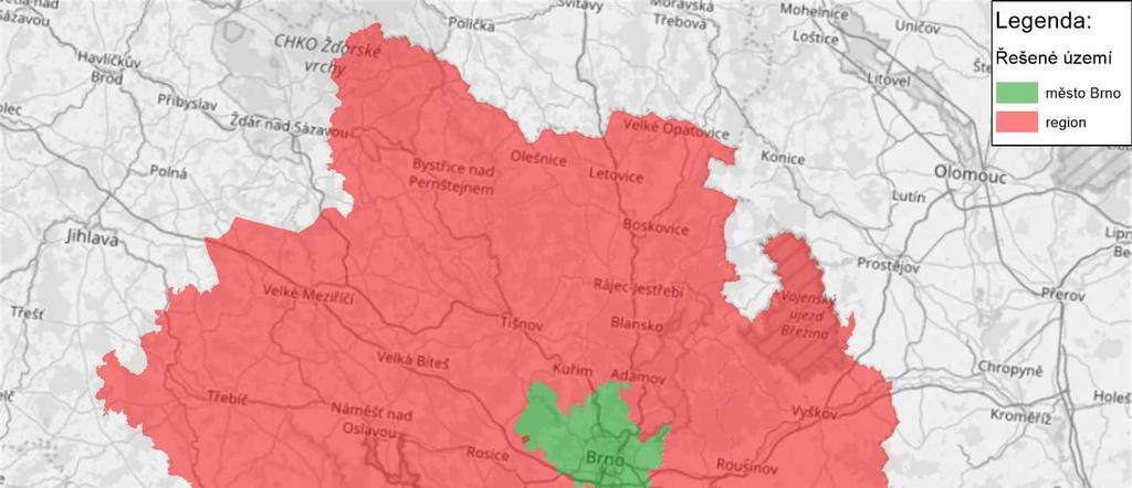 3 Analytická východiska 3.1 ešené území M sto Brno je sou ástí širšího sídelního systému v rámci Evropy, eské republiky a Jihomoravského kraje.