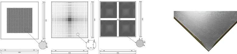 Nosné konstrukce podhledu REVEAL jsou profily T24. Stropn kazety o rozm rech 600x600 mm vytvo elegantn hladk povrch. Panely jsou vyrb ny v souladu s normou SN EN 13964.