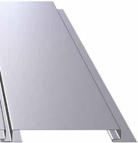 Sportovní objekty TECHNICKÉ PARAMETRY Název Stěnový panel PS 205 Druh ocele S250GD - S280GD Délka Dle přání klienta Maximální délka [mm] 6