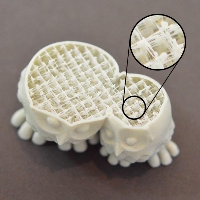 4.4.8 Špatná výplň 3D tisk umožňuje vytvořit objekt, který má uvnitř výplň. Typ a množství výplně ovlivňuje výslednou pevnost tištěné součásti.