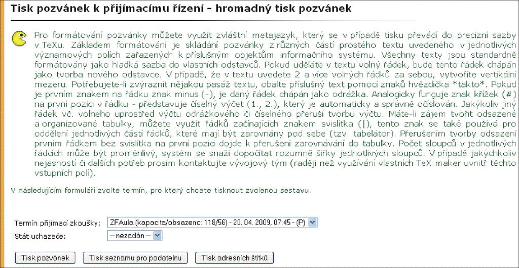 dávky na pozadí. Po zpracování je výsledek dostupný ke stažení v aplikaci Tiskové úlohy.