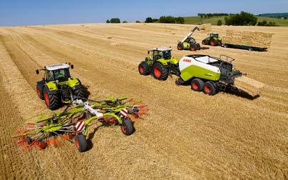 Dokonale tvarovaný řádek lze čistě posbírat strojem následujícím po shrnovači. Navíc je možné šířku řádku hydraulicky nastavit v závislosti na podmínkách provozu pomocí dvojčinného rozvaděče.