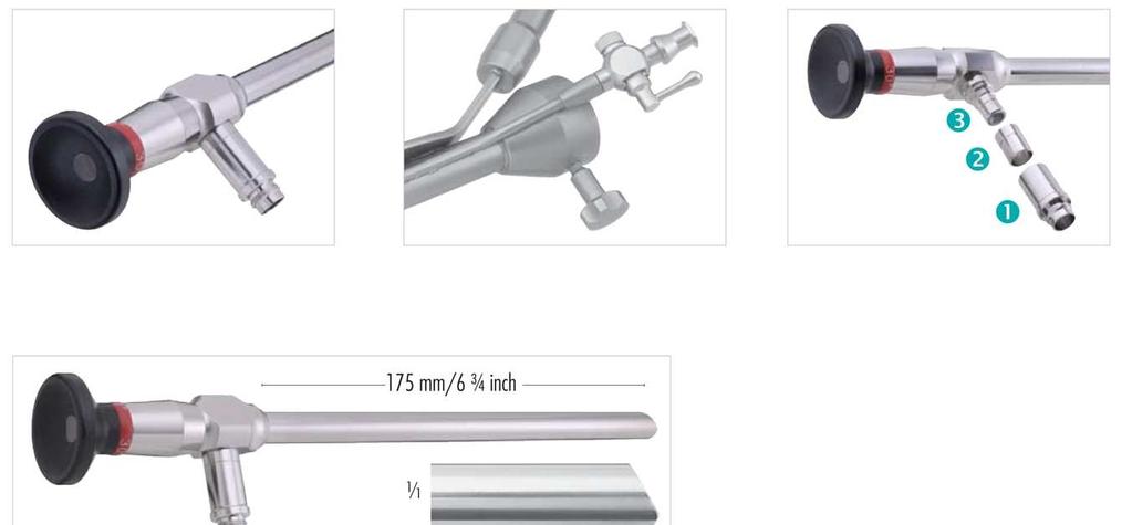 Nástroje pro plastiku prsu - optiky barevné značení