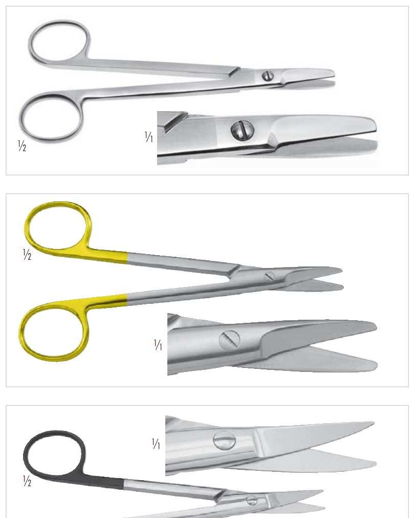 Nůžky na facelift 120-338-160 CASTANARES rovné, 160 mm 120-538-160